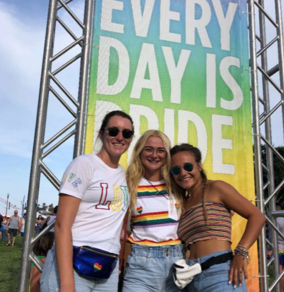 Students at Pride
